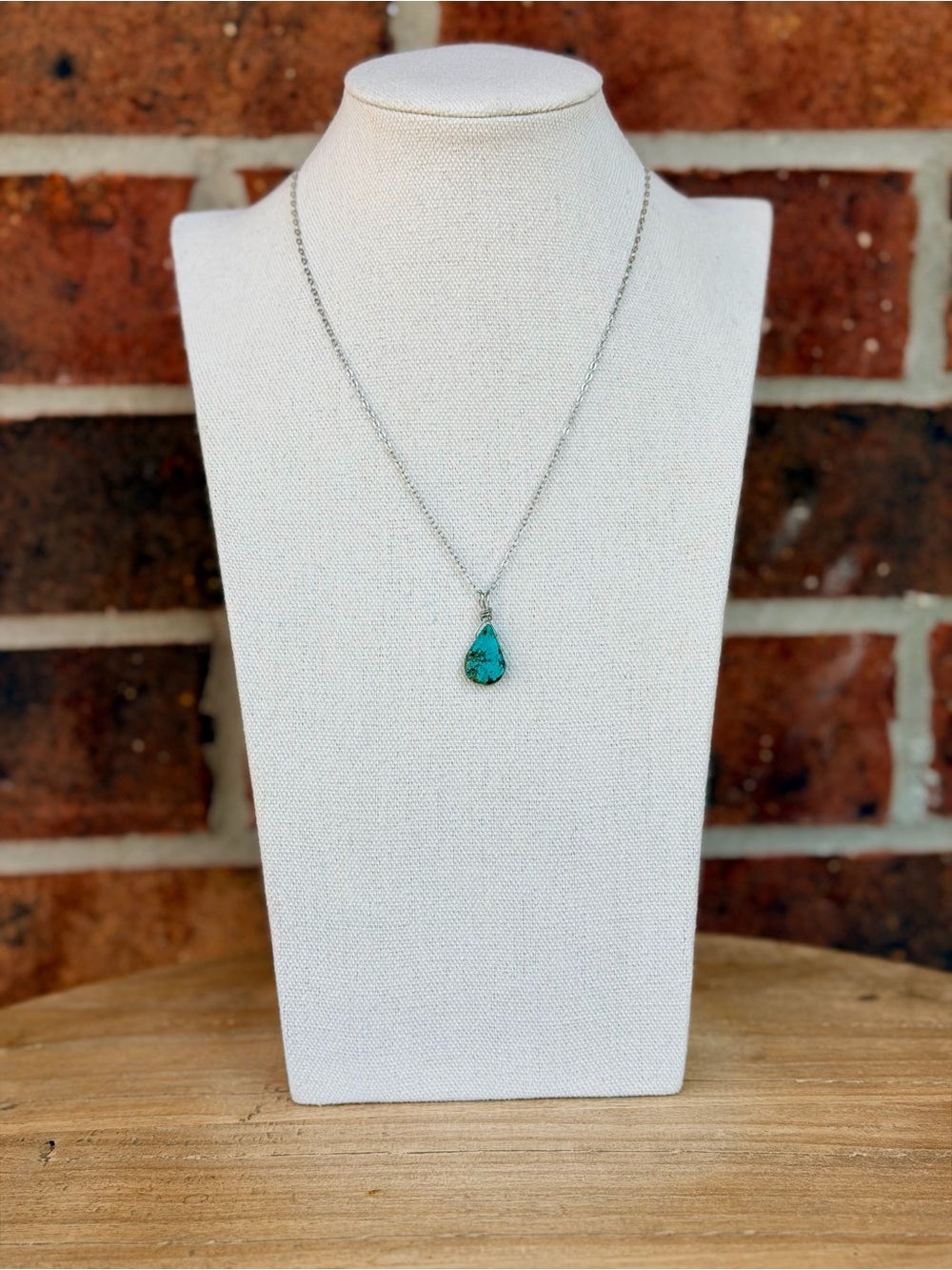 Turquoise Teardrop Necklace